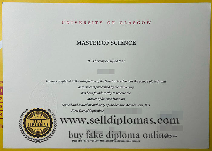 buy fake university of glasgow diploma
