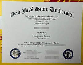 Buy fake San Jose State University diploma in USA.