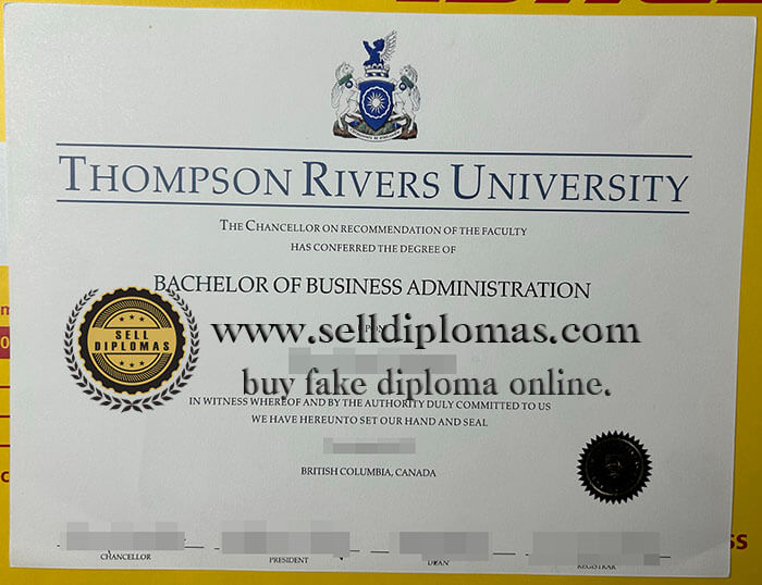 buy fake thompson rivers university diploma