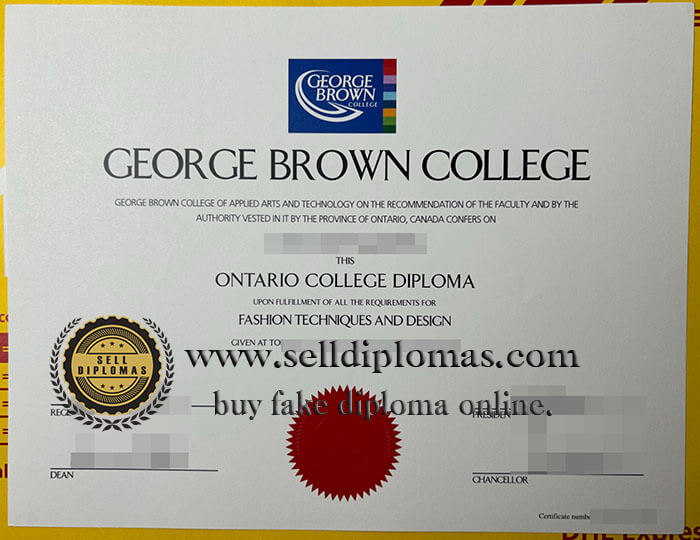 buy fake george brown college diploma
