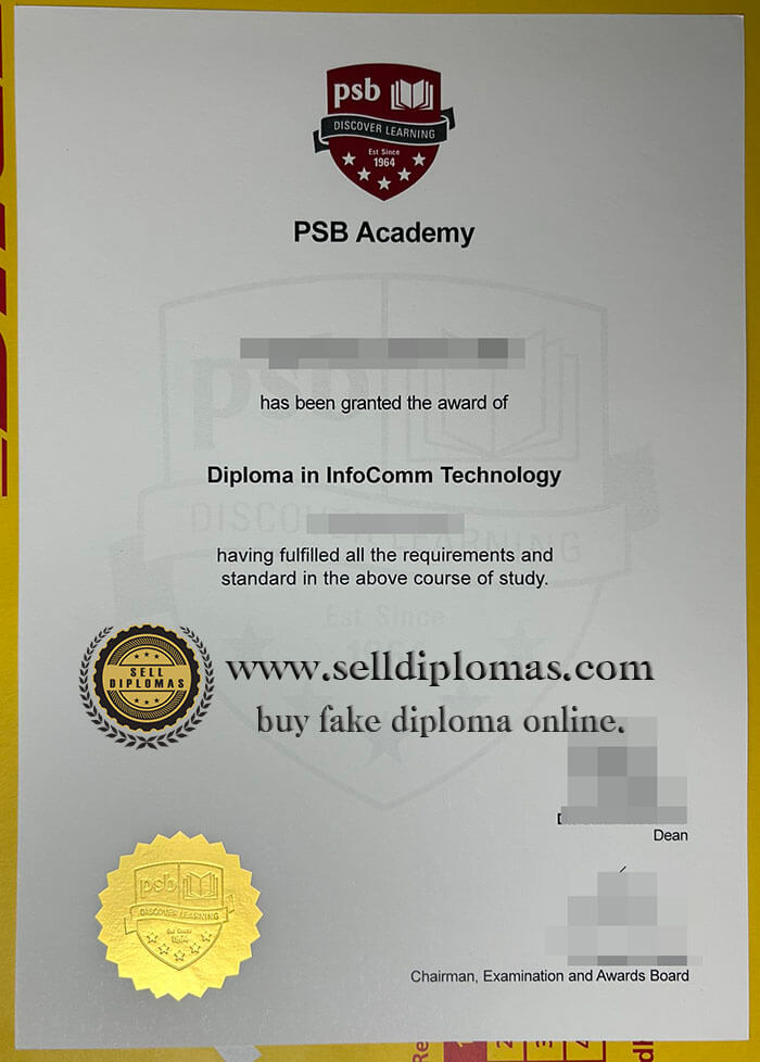 buy fake PSB Academy diploma