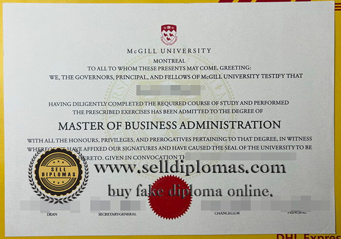 buy fake mcgill university diploma
