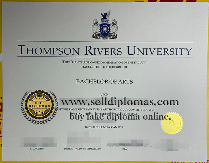 buy fake Thompson rivers university diploma