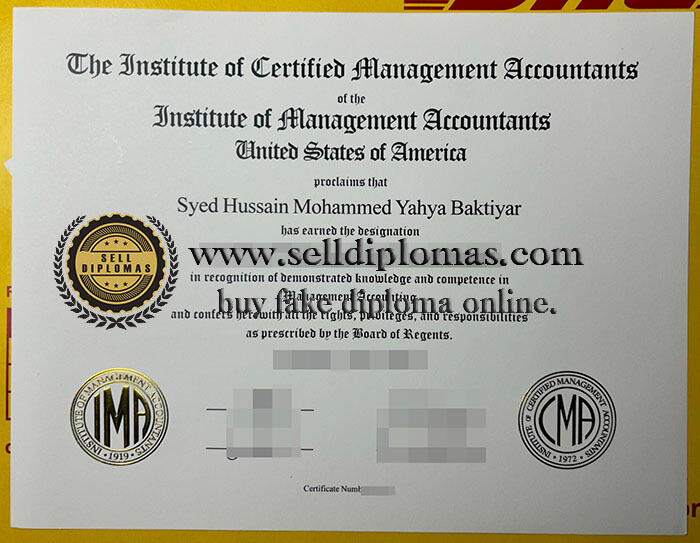 buy fake CMA certificate