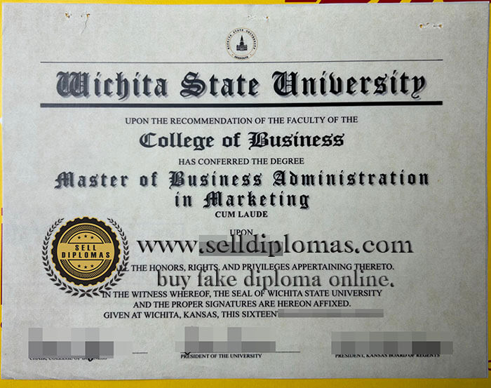 buy fake wichita state university diploma
