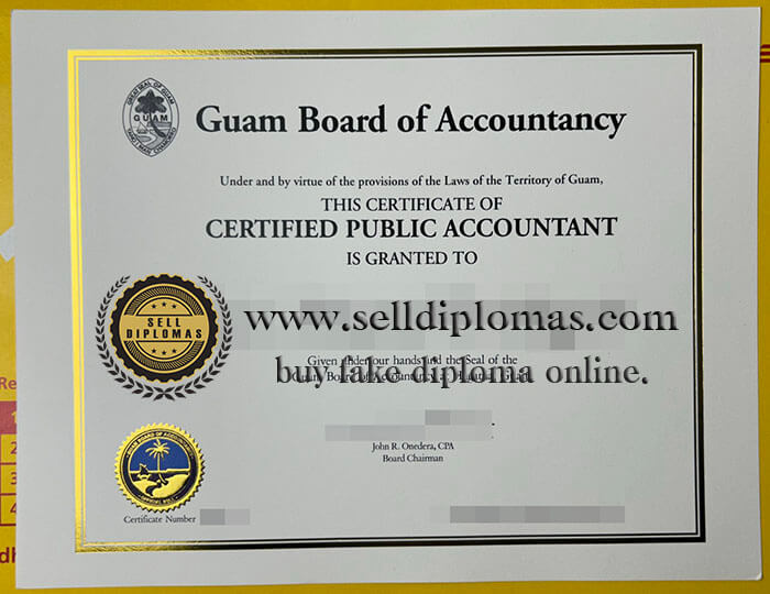 buy fake Guam Board of Accountancy certificate