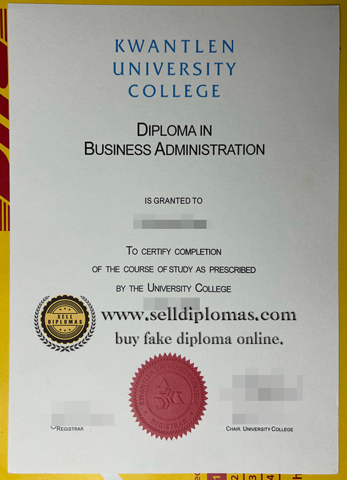 buy fake kwantlen university college diploma