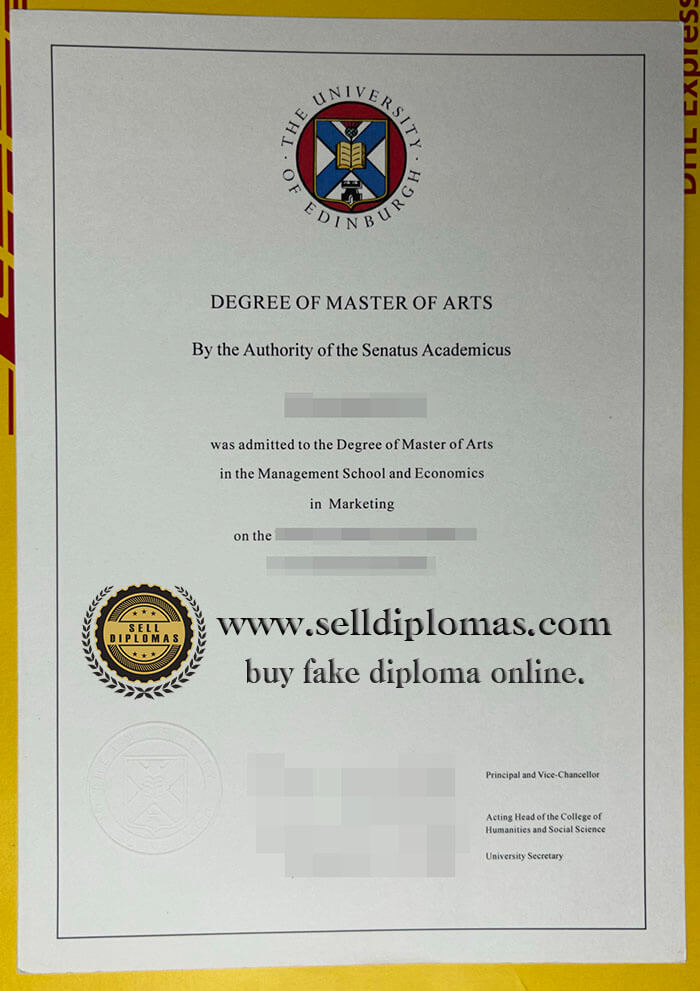buy fake university of edinburgh diploma