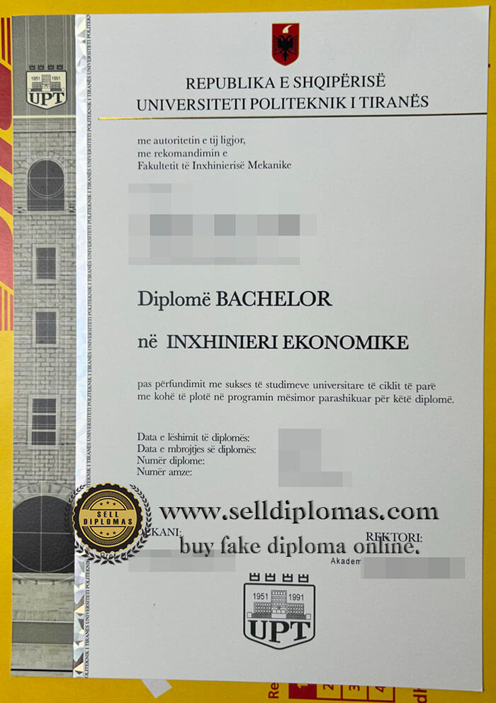 buy fake university politeknik i tiranës diploma