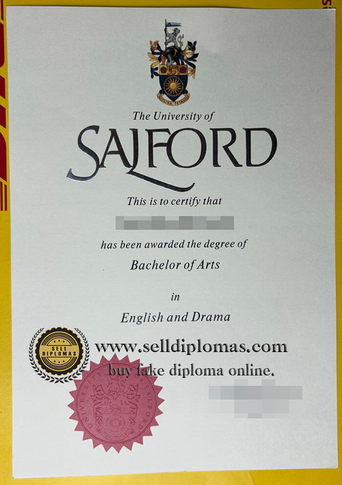 buy fake university of salford diploma