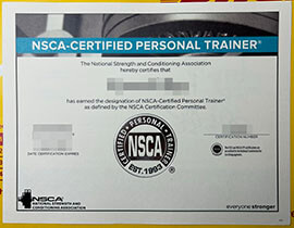 Buy fake NSCA certified personal trainer certificate.