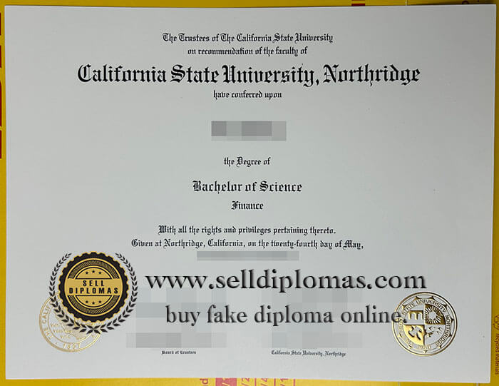 make fake California State University Northridge diploma