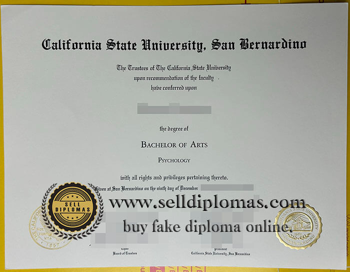 buy fake Cal State University San Bernardino diploma