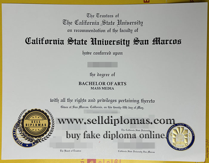 buy fake Cal State University San Marcos diploma