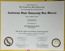 Order fake Cal State University San Marcos diploma