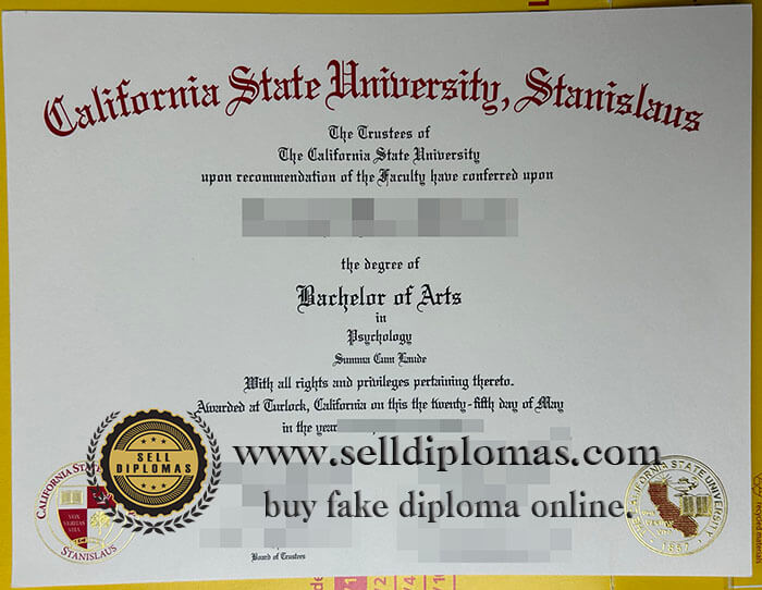 buy California State University Stanislaus diploma