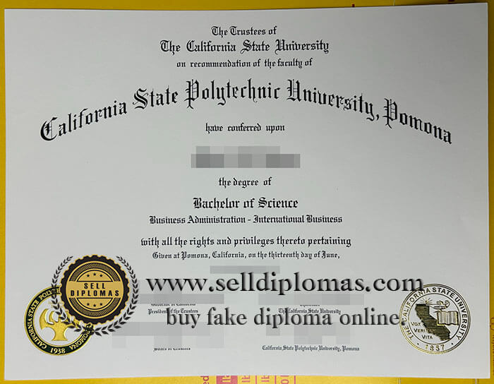 buy California State Polytechnic University Pomona diploma