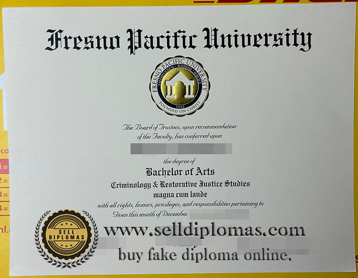 buy fake fresno pacific university diploma