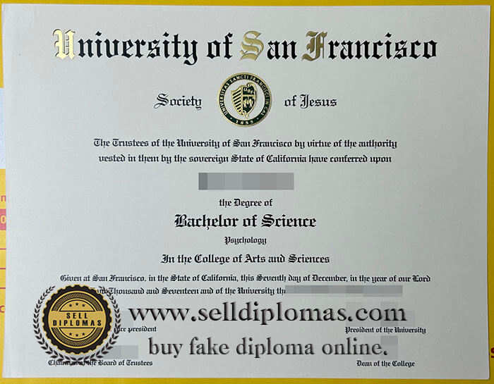 buy fake university of san francisco diploma
