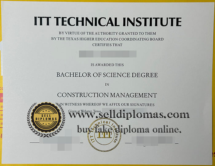 buy fake itt technical institute diploma