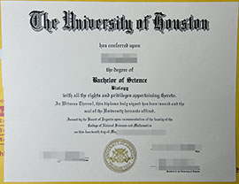 Sell fake the university of houston degree certificate.