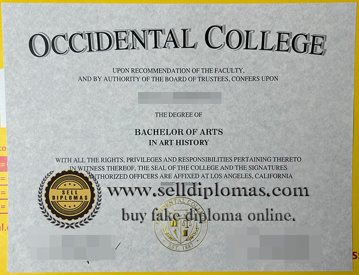 buy fake occidental college diploma