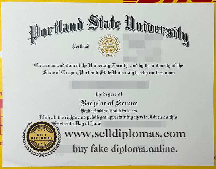 buy fake portland state university diploma