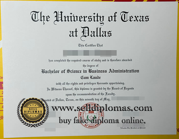 buy fake university of texas at dallas diploma