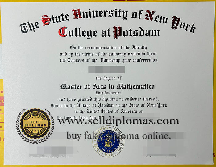 buy state university of new york college at potsdam diploma
