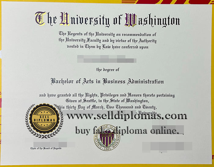 buy fake university of washington diploma
