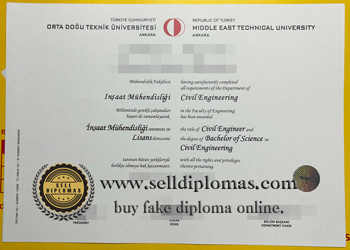 buy fake middle east technical university diploma