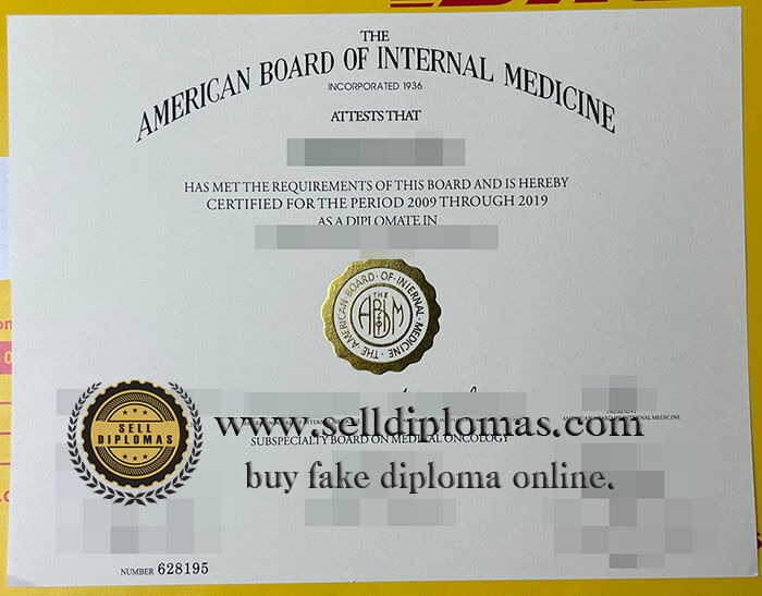 buy american board of internal medicine diploma