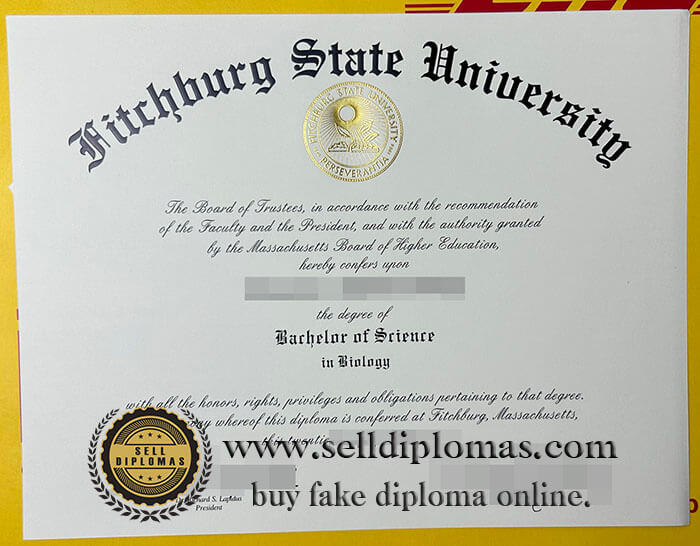 buy fake Fitchburg State University diploma