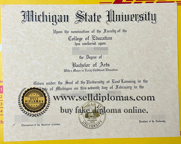 buy fake Michigan State University diploma