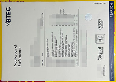 Buy fake pearson BTEC certificate and transcript.