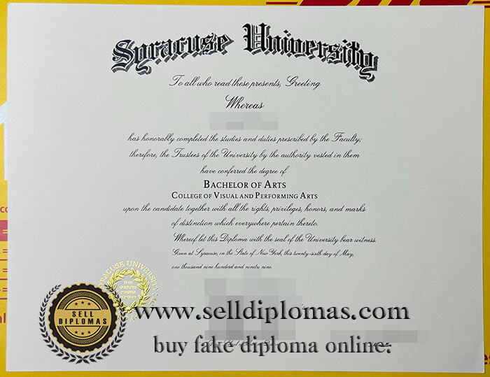 buy fake syracuse university diploma