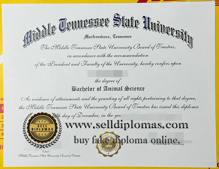 buy fake middle tennessee state university diploma