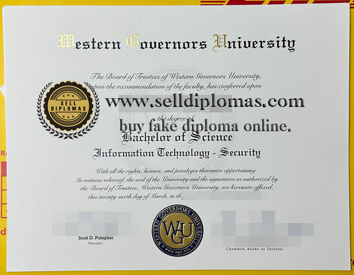 buy fake western governors university diploma