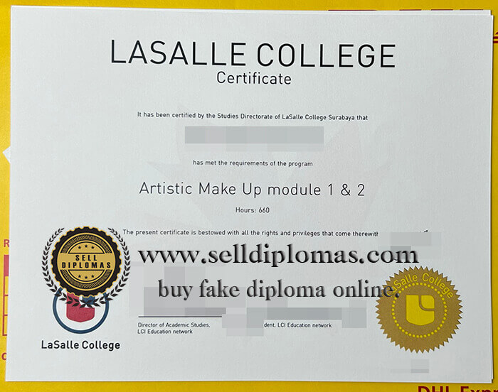 buy fake lasalle college diploma