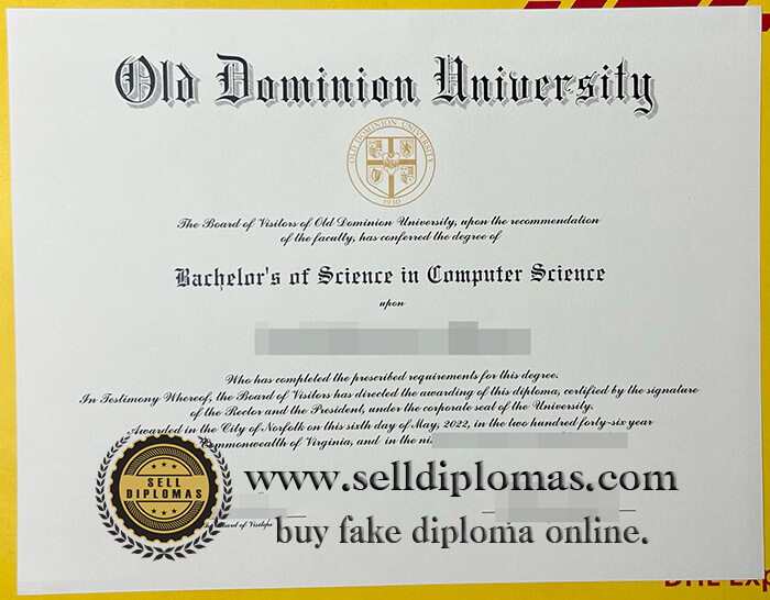 buy fake old dominion university diploma