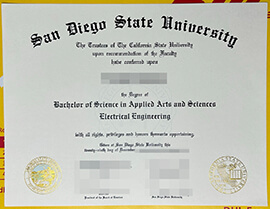 Order fake san diego state university certificate