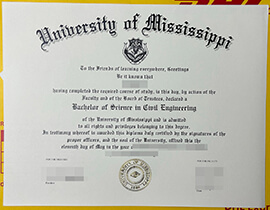 Make fake university of mississippi degree certificate.