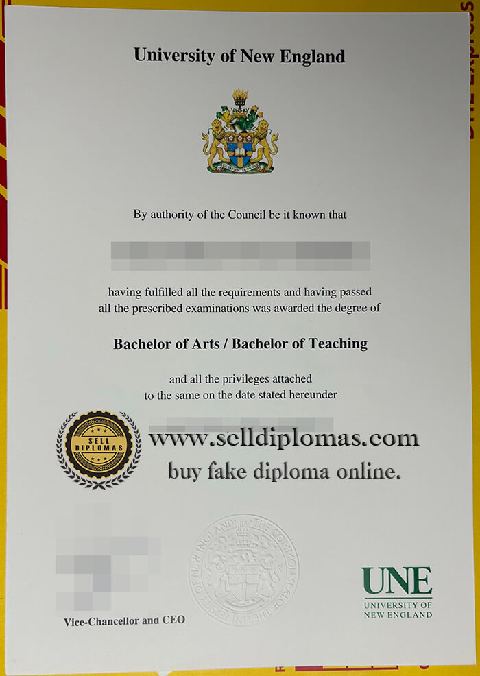 buy fake university of new england diploma