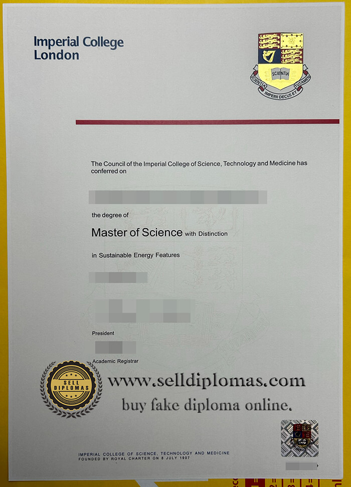 buy fake Imperial College London diploma