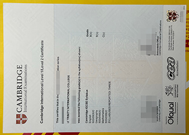 Make fake cambridge international examinations certificate