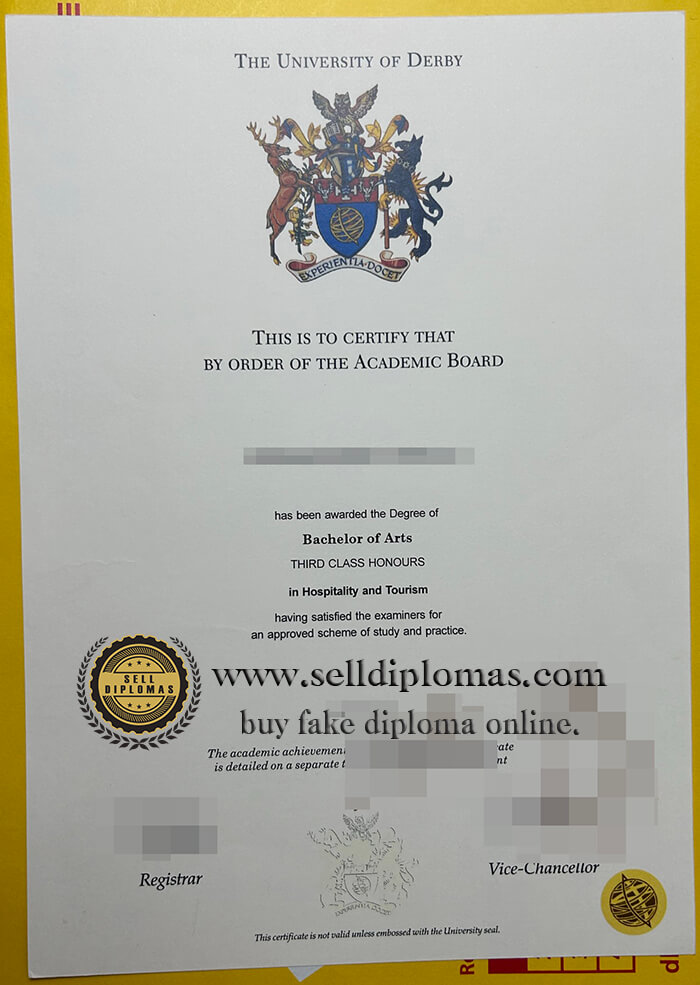buy fake The university of derby diploma