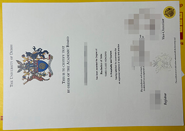 Buy fake The university of derby degree certificate.