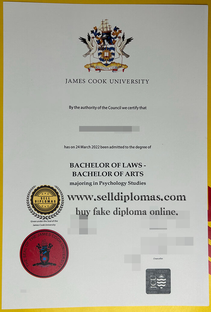 buy fake JAMES COOK UNIVERSITY diploma