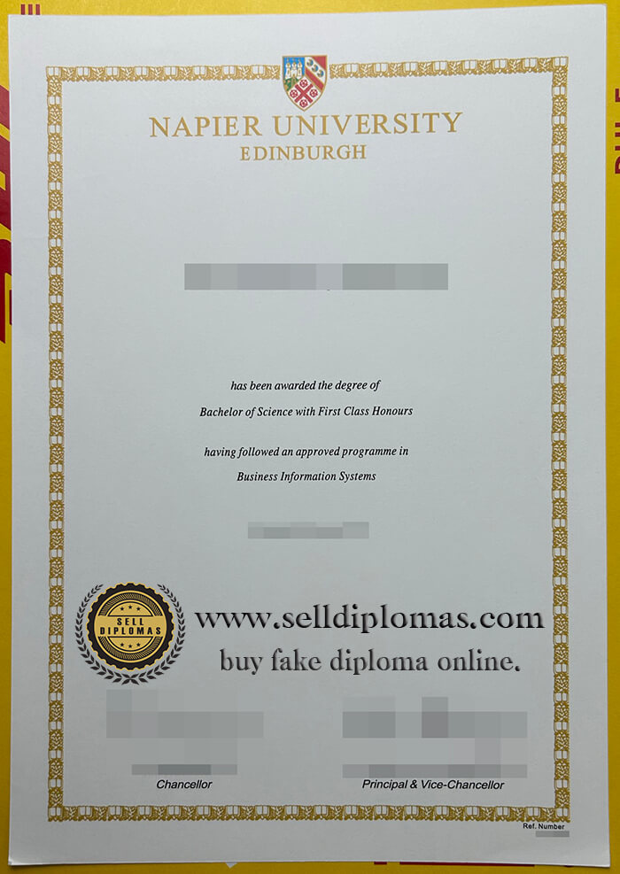 buy fake Edinburgh Napier University diploma