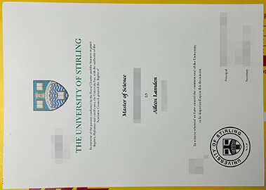 Sell fake The university of stirling degree certificate.